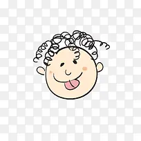 小卷毛的卡通头像-空若网 小卷毛的卡通头像-空若网