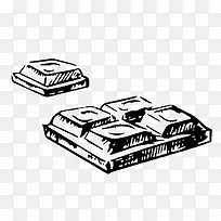 巧克力侧面简笔画食物图案-空若网 巧克力侧面简笔画食物图案-空若网