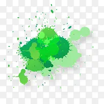 绿色水彩墨滴-空若网 绿色水彩墨滴-空若网
