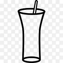 大玻璃与Straw 图标-空若网 大玻璃与Straw 图标-空若网