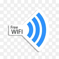无线蓝色标签矢量图-空若网 无线蓝色标签矢量图-空若网