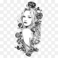 �ڰ�õ�廨��Ů�廭-������