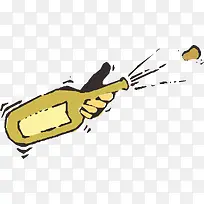 开酒瓶png矢量元素-空若网 开酒瓶png矢量元素-空若网