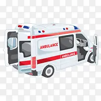 急救车插画-空若网 急救车插画-空若网