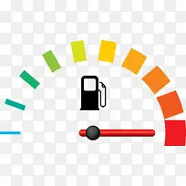彩色矢量平行燃油表-空若网 彩色矢量平行燃油表-空若网