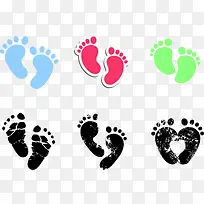 彩色脚印-空若网 彩色脚印-空若网