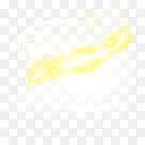 手绘黄色缥缈光效免抠素材-空若网 手绘黄色缥缈光效免抠素材-空若网