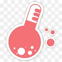 粉色卡通实验瓶标签-空若网 粉色卡通实验瓶标签-空若网