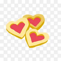 心形蛋糕卡通矢量素材-空若网 心形蛋糕卡通矢量素材-空若网