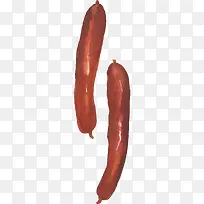 卡通手绘腊肠食物-空若网 卡通手绘腊肠食物-空若网
