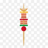 卡通手绘烤串食物-空若网 卡通手绘烤串食物-空若网