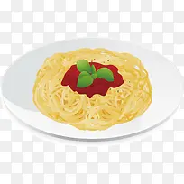 矢量手绘意大利面素材-空若网 矢量手绘意大利面素材-空若网