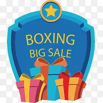 彩色礼盒盾牌促销标签-空若网 彩色礼盒盾牌促销标签-空若网