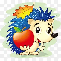 捧着苹果的刺猬-空若网 捧着苹果的刺猬-空若网