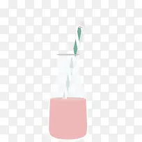 手绘透明杯子吸管-空若网 手绘透明杯子吸管-空若网