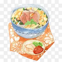 牛杂面手绘画素材图片-空若网 牛杂面手绘画素材图片-空若网