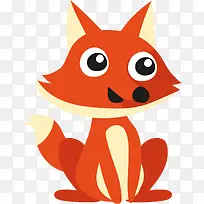 卡通狐狸装饰贴纸-空若网 卡通狐狸装饰贴纸-空若网