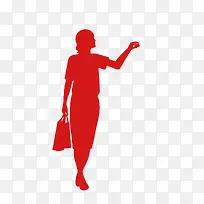 白领女人剪影卡通-空若网 白领女人剪影卡通-空若网