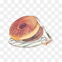 手绘甜甜圈-空若网 手绘甜甜圈-空若网