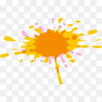 黄色水墨点-空若网 黄色水墨点-空若网