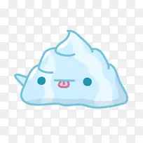 脊椎动物海洋鲸类卡通-冰山-空若网 脊椎动物海洋鲸类卡通-冰山-空若网