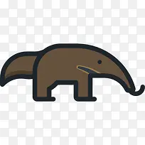 食蚁兽图标-空若网 食蚁兽图标-空若网