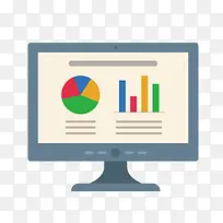 手绘显示器矢量图-空若网 手绘显示器矢量图-空若网