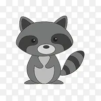卡通可爱的浣熊免抠素材-空若网 卡通可爱的浣熊免抠素材-空若网