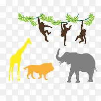 动物园插画-空若网 动物园插画-空若网