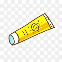 矢量卡通扁平化防晒霜png-空若网 矢量卡通扁平化防晒霜png-空若网