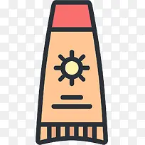 卡通手绘防晒霜-空若网 卡通手绘防晒霜-空若网