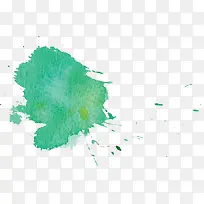 绿色水彩喷墨装饰图案-空若网 绿色水彩喷墨装饰图案-空若网