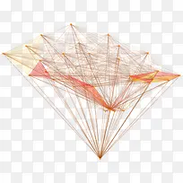 漂浮橙色线条-空若网 漂浮橙色线条-空若网