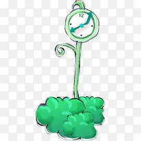 绿色钟表-空若网 绿色钟表-空若网