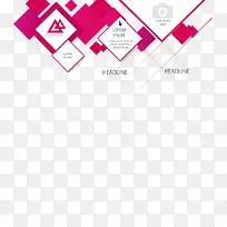 矢量红色方块信息图-空若网 矢量红色方块信息图-空若网