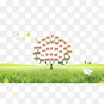 挂满愿望纸条的许愿树-空若网 挂满愿望纸条的许愿树-空若网