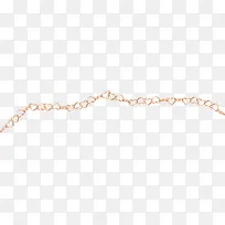 橙色金属桃心链子-空若网 橙色金属桃心链子-空若网