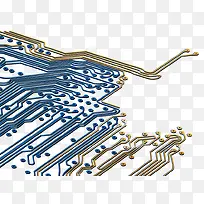 卡通蓝色电路-空若网 卡通蓝色电路-空若网