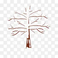 矢量卡通树冬季-空若网 矢量卡通树冬季-空若网