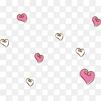 手绘粉色爱心图标-空若网 手绘粉色爱心图标-空若网