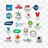 多彩标志LOGO设计矢量图-空若网 多彩标志LOGO设计矢量图-空若网