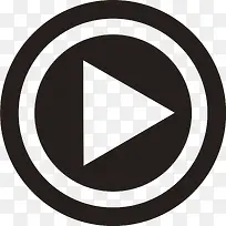 黑色播放标志-空若网 黑色播放标志-空若网