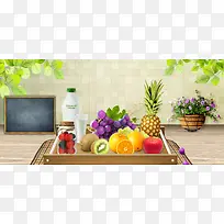 精美水果背景banner-空若网 精美水果背景banner-空若网