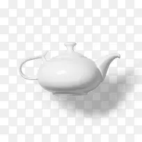 白色茶壶餐具-空若网 白色茶壶餐具-空若网