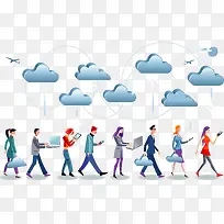 矢量云平台素材-空若网 矢量云平台素材-空若网