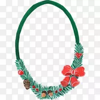 圣诞节水彩画框-空若网 圣诞节水彩画框-空若网