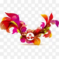 矢量绚丽翅膀标题栏-空若网 矢量绚丽翅膀标题栏-空若网