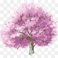 紫色树矢量-空若网 紫色树矢量-空若网