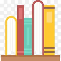 卡通扁平化书架书籍-空若网 卡通扁平化书架书籍-空若网