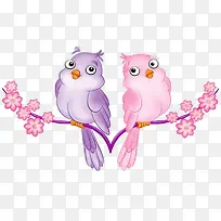 在树枝上的爱情鸟-空若网 在树枝上的爱情鸟-空若网